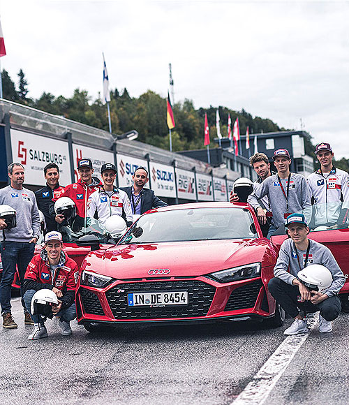 Boxenstopp bei der Audi track experience am Salzburgring