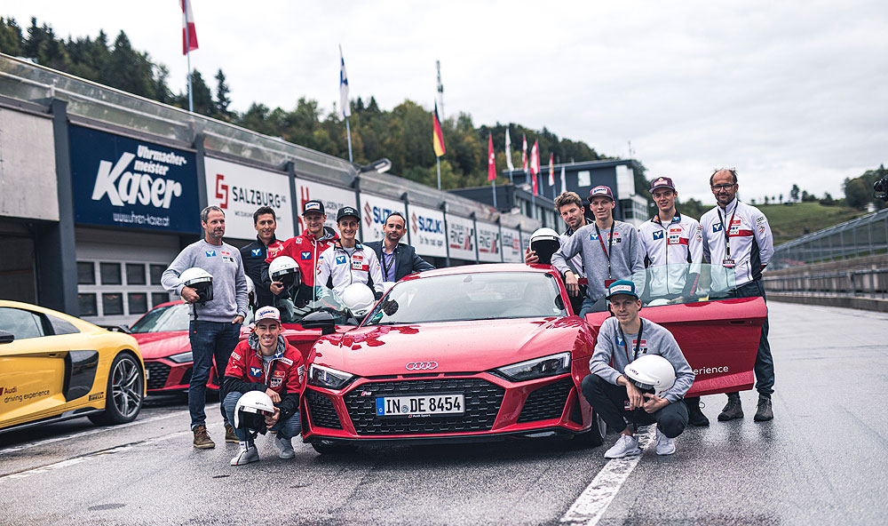 Boxenstopp bei der Audi track experience am Salzburgring